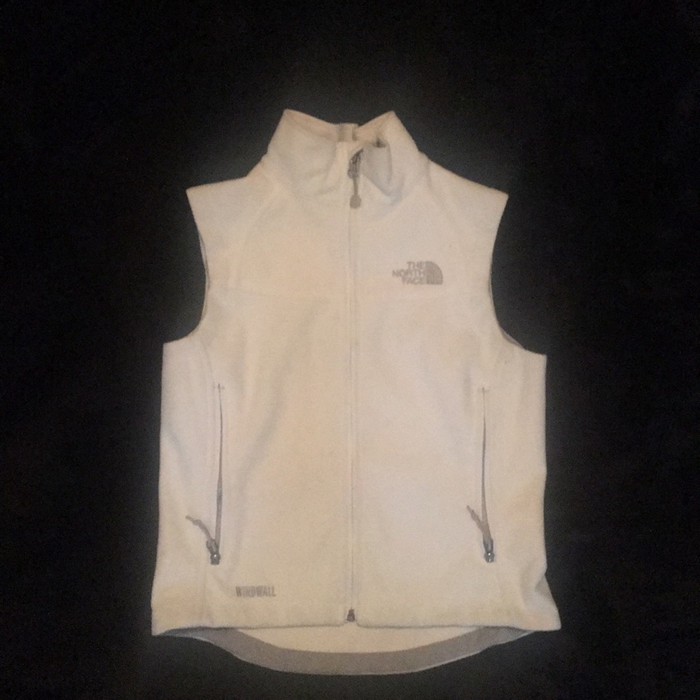 North Face vest, white, XS
